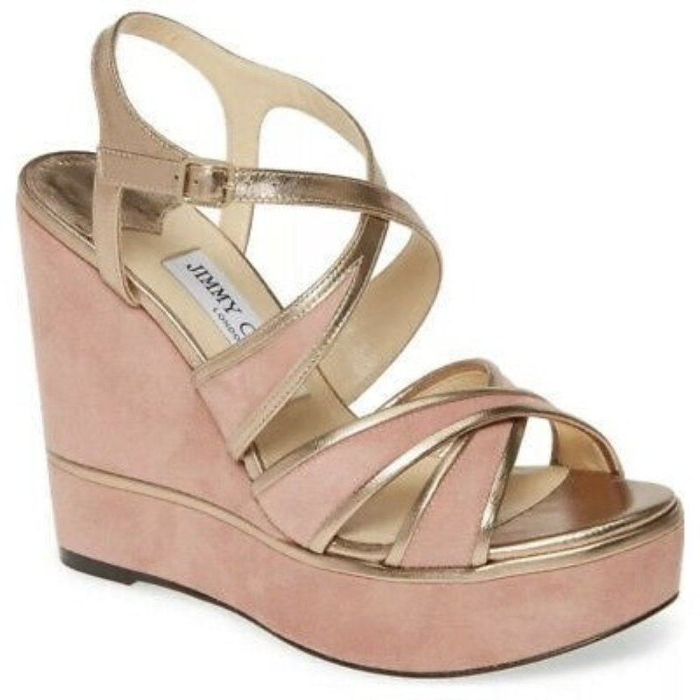 Jimmy choo alissa blush wedge 40